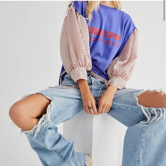 NWOT Free People Just Met top - Picture 3 of 4